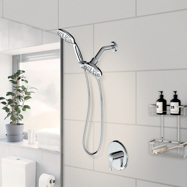 Givingtree 2in1 SingleHandle 5Spray Tub and Shower Faucet 4 In